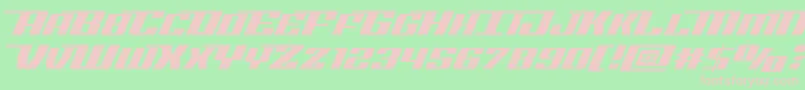 Rocketpopexpand Font – Pink Fonts on Green Background