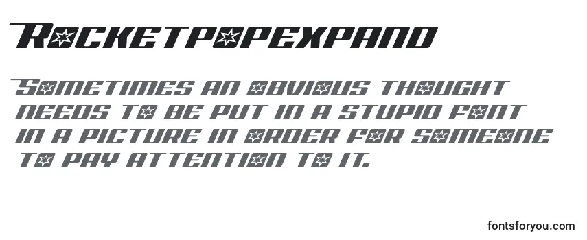Rocketpopexpand Font