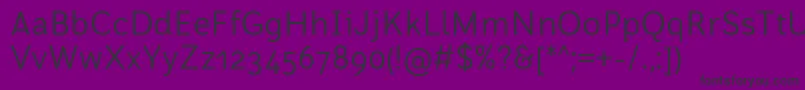 FontRodonaRegularBeta Font – Black Fonts on Purple Background
