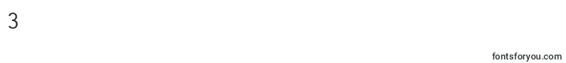 FontRodonaRegularBeta-Schriftart – Schriften für die Ziffer 3