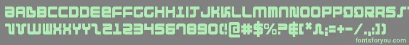 DirektorCondensed Font – Green Fonts on Gray Background