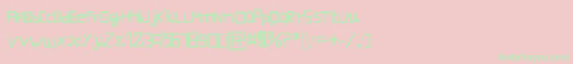 Futuristicevolution Font – Green Fonts on Pink Background