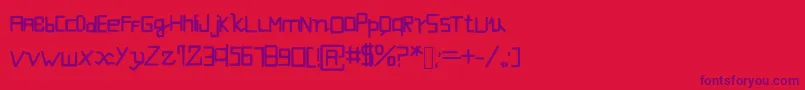 Подробнее о шрифте Futuristicevolution Шрифт Futuristicevolution – фиолетовые шрифты на красном фоне