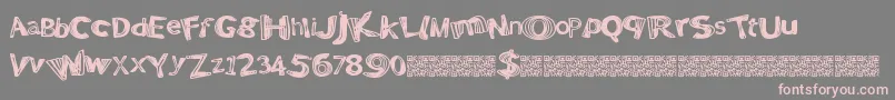 Positivewarp Font – Pink Fonts on Gray Background