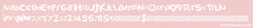 Positivewarp Font – White Fonts on Pink Background