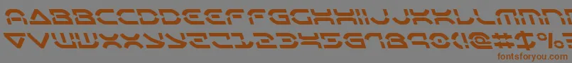 Oberondeuxleft Font – Brown Fonts on Gray Background