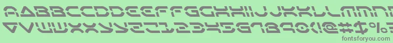 Oberondeuxleft Font – Gray Fonts on Green Background