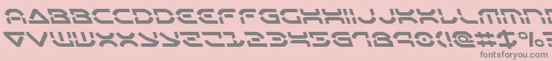 Oberondeuxleft Font – Gray Fonts on Pink Background