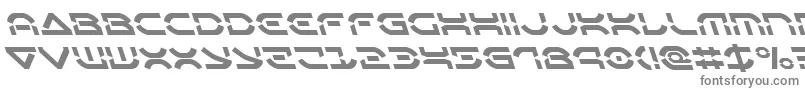 Oberondeuxleft-Schriftart – Graue Schriften auf weißem Hintergrund
