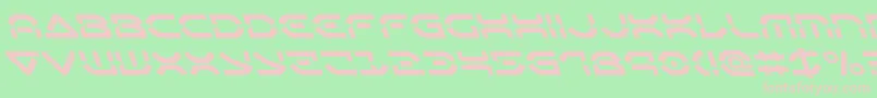 fuente Oberondeuxleft – Fuentes Rosadas Sobre Fondo Verde