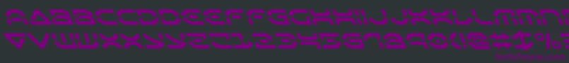 Oberondeuxleft Font – Purple Fonts on Black Background