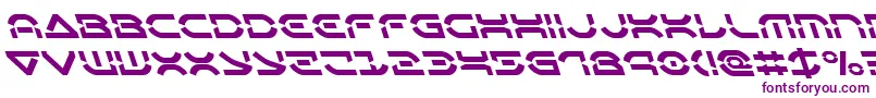 Oberondeuxleft Font – Purple Fonts on White Background