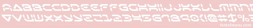 フォントOberondeuxleft – ピンクの背景に白い文字