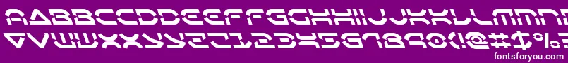 Oberondeuxleft Font – White Fonts on Purple Background