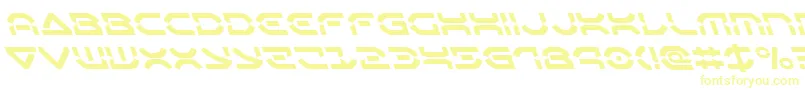 Oberondeuxleft Font – Yellow Fonts on White Background