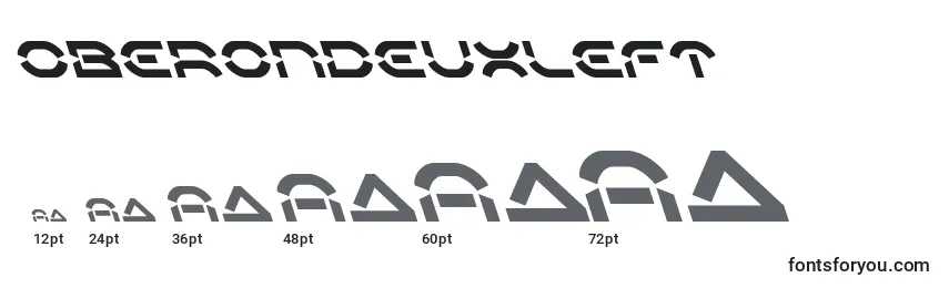 Oberondeuxleft Font Sizes