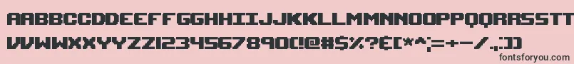 UpheavalTtBrk Font – Black Fonts on Pink Background