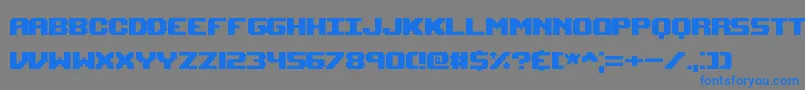 UpheavalTtBrk Font – Blue Fonts on Gray Background