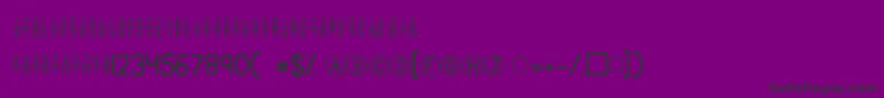 Kgtraditionalfractions Font – Black Fonts on Purple Background