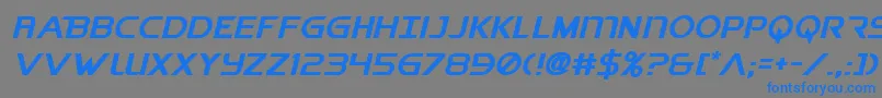 BeybladeMetalFightFont Font – Blue Fonts on Gray Background