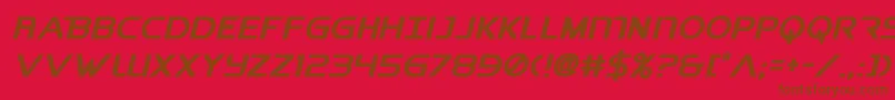 Шрифт BeybladeMetalFightFont – коричневые шрифты на красном фоне