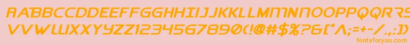 BeybladeMetalFightFont Font – Orange Fonts on Pink Background