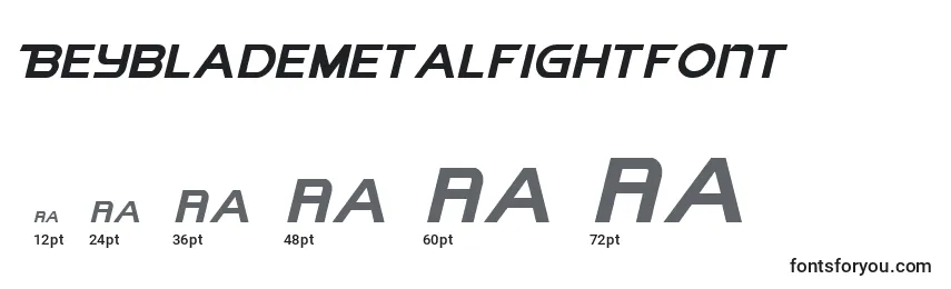 Размеры шрифта BeybladeMetalFightFont