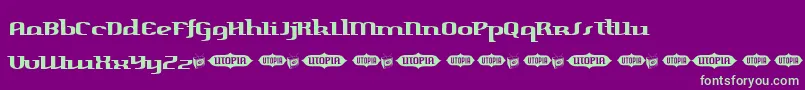 HarperFreeVersion Font – Green Fonts on Purple Background