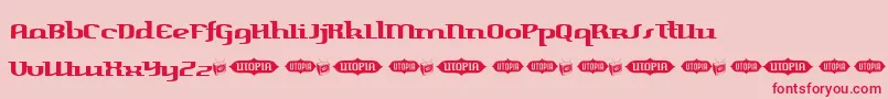 HarperFreeVersion Font – Red Fonts on Pink Background