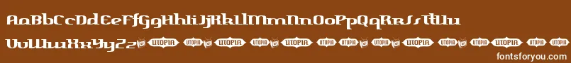 HarperFreeVersion Font – White Fonts on Brown Background