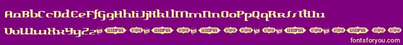 HarperFreeVersion Font – Yellow Fonts on Purple Background