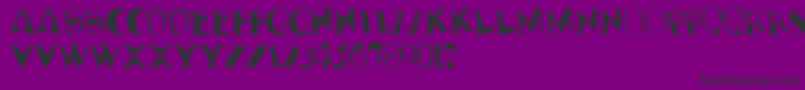 TerribleNervz Font – Black Fonts on Purple Background