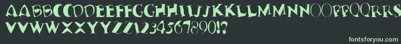 TerribleNervz Font – Green Fonts on Black Background