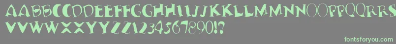 TerribleNervz Font – Green Fonts on Gray Background