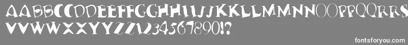 TerribleNervz Font – White Fonts on Gray Background