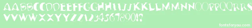 TerribleNervz Font – White Fonts on Green Background