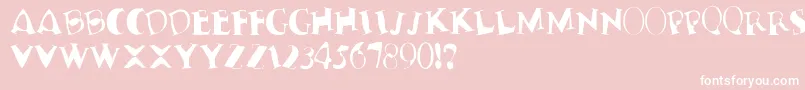 TerribleNervz Font – White Fonts on Pink Background