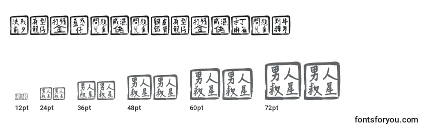 Chinesewhisper Font Sizes