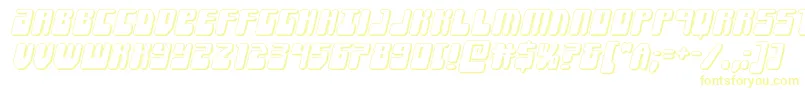 Forcemajeure3Dital-Schriftart – Gelbe Schriften
