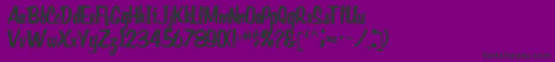 Gidieontype39Regular Font – Black Fonts on Purple Background