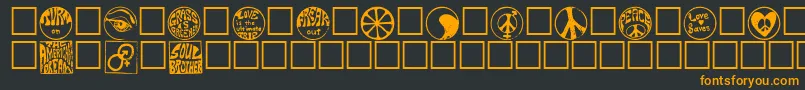 More about Hippy Font Hippy Font – Orange Fonts on Black Background