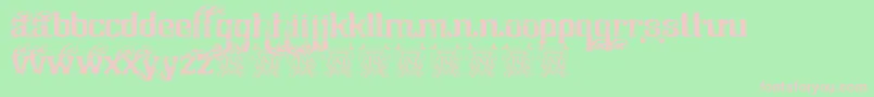 ChicagoHouse Font – Pink Fonts on Green Background