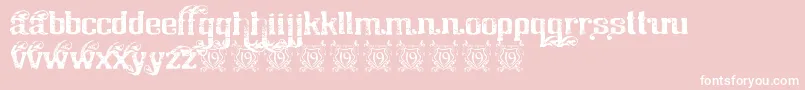 ChicagoHouse Font – White Fonts on Pink Background