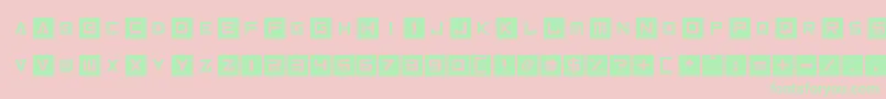 Inversionz Font – Green Fonts on Pink Background