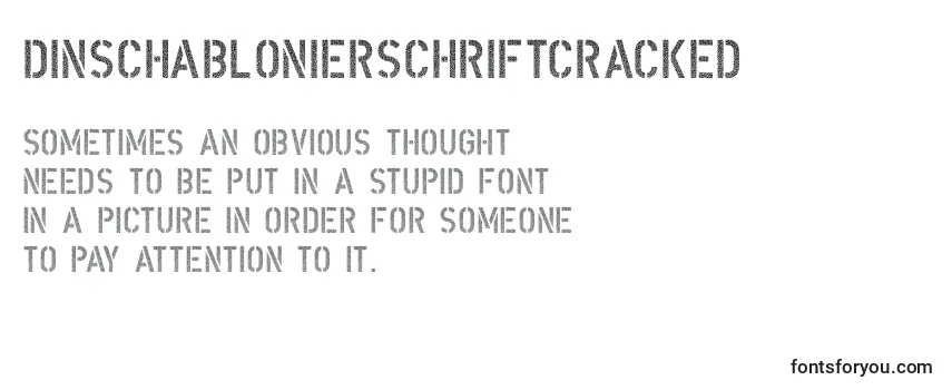 DinSchablonierschriftCracked Font