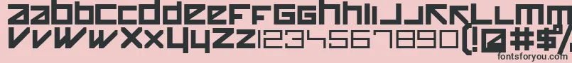 Happykiller Font – Black Fonts on Pink Background