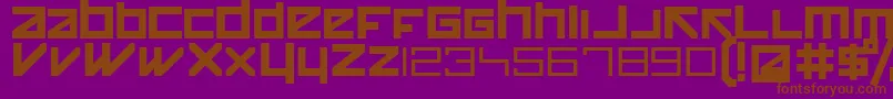 Шрифт Happykiller – коричневые шрифты на фиолетовом фоне