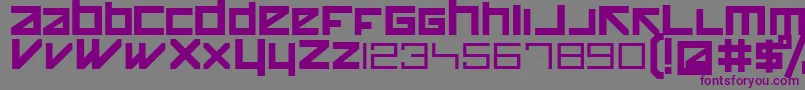 Шрифт Happykiller – фиолетовые шрифты на сером фоне