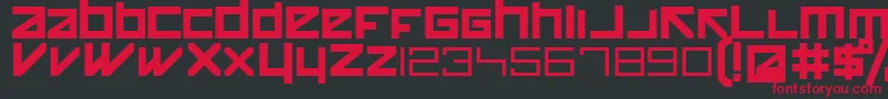 Happykiller Font – Red Fonts on Black Background