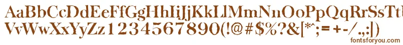 BaskervilleantiqueBold Font – Brown Fonts on White Background